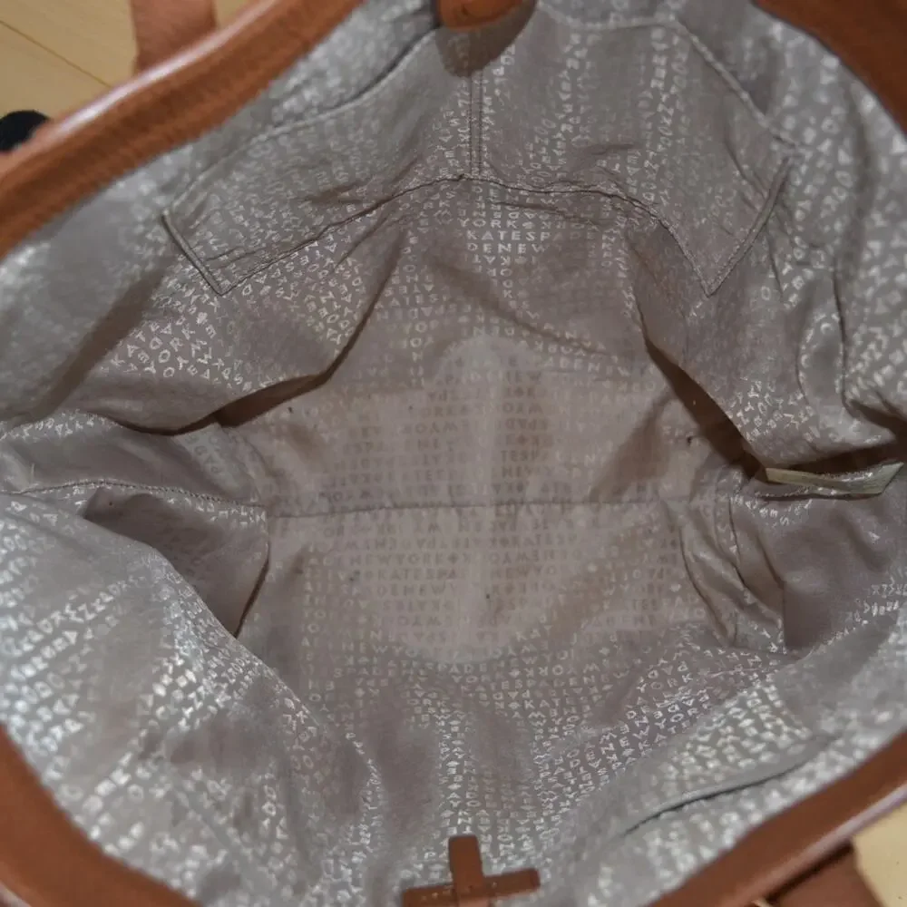 Kate Spade Brown Leather Sheffield Street Dorna XL Tote